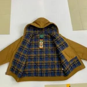 Plaid Hooded Shirt Jacket - Style_035
