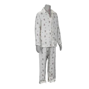 Printed Long Sleeve Pajama Set - Style_057