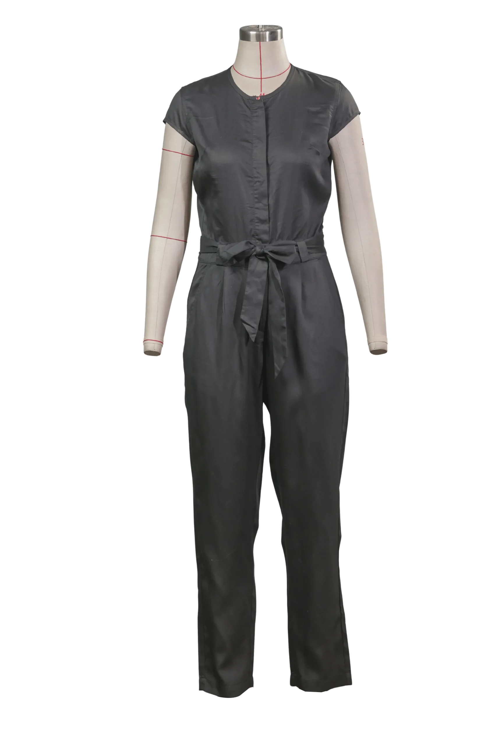 Black Top & Pant Lounge Set - Style_098 - Image 2