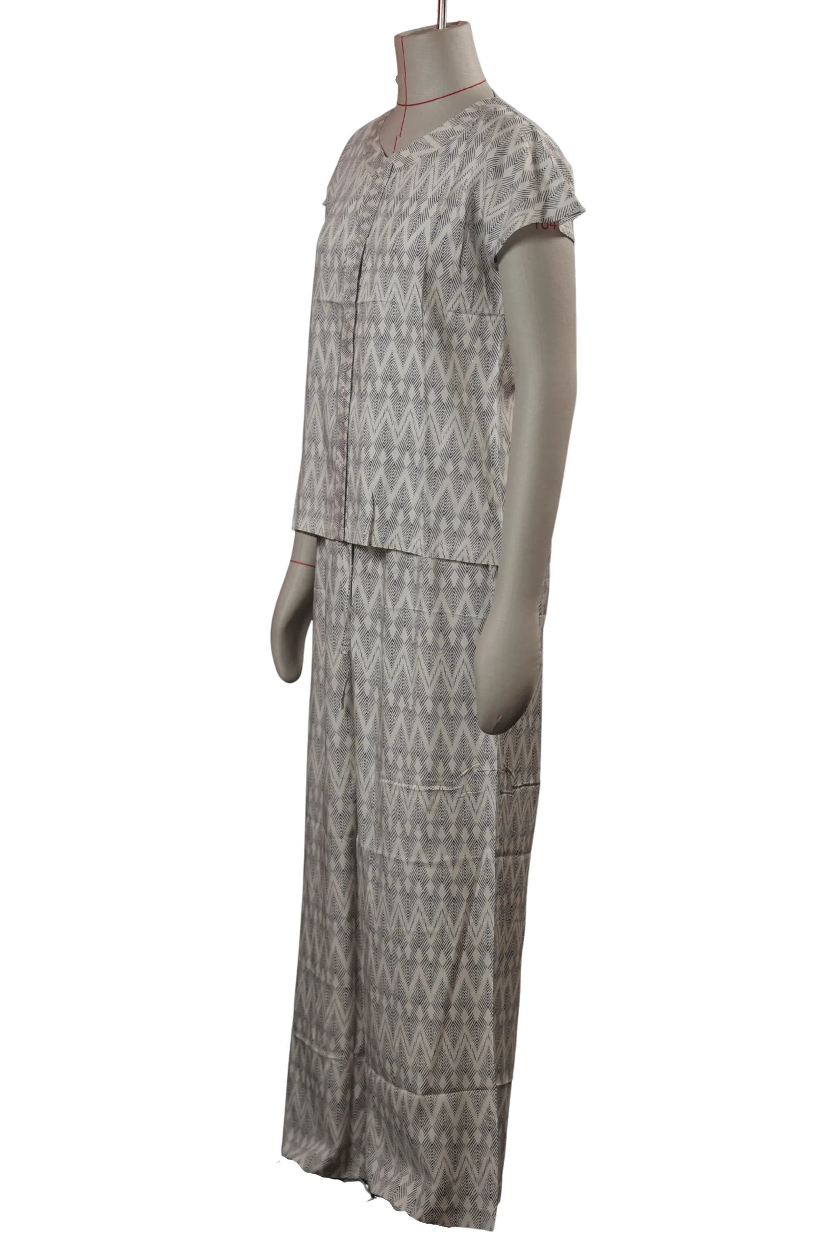Printed Top & Pant Lounge Set - Style_111 - Image 2