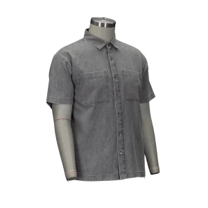 Short Sleeve Woven Shirt - Style_068