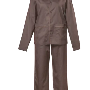 Brown Long Sleeve Pajama Set - Style_102